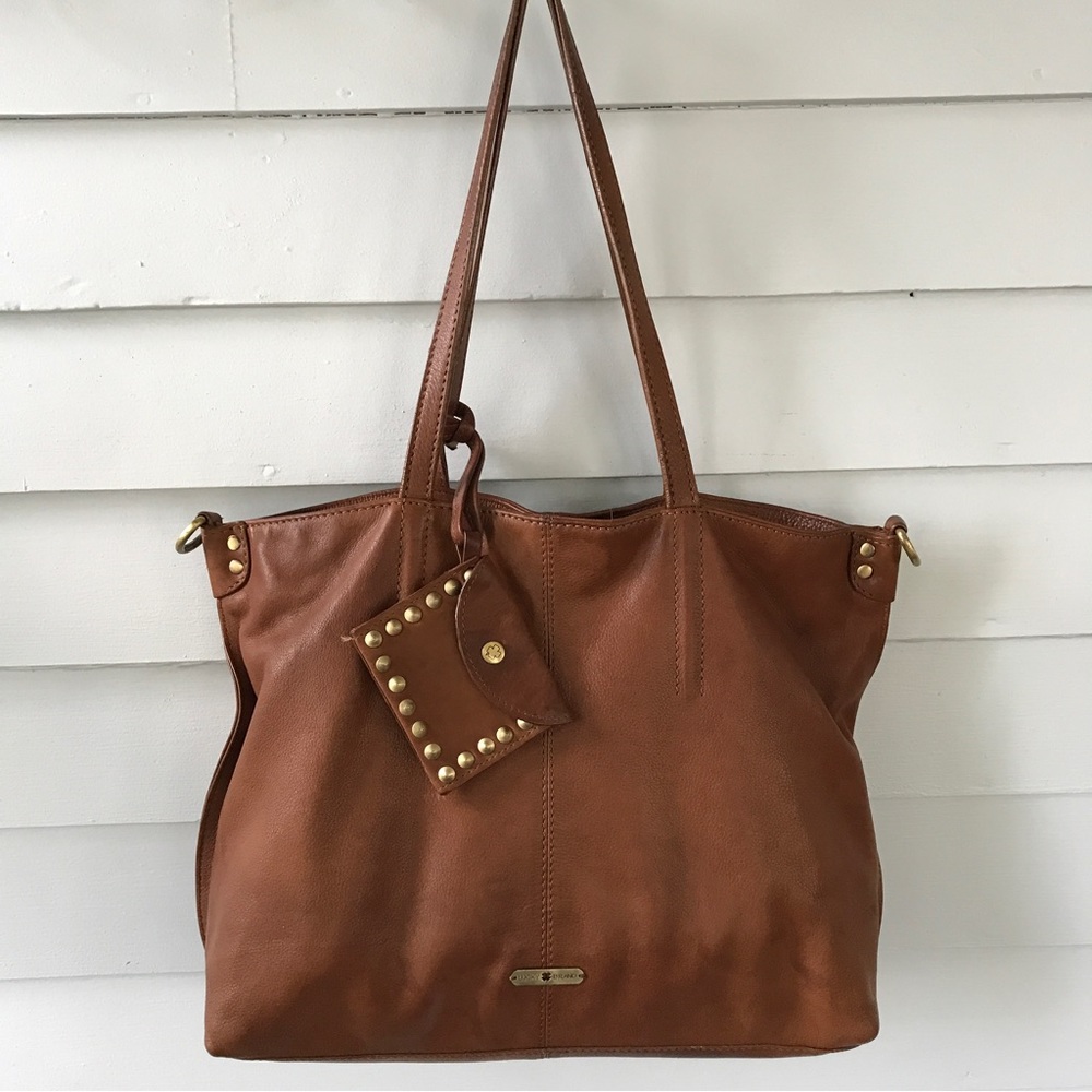 Lucky Brand brown leather tote purse